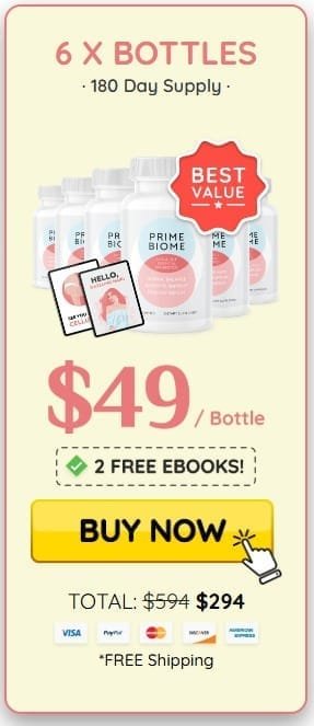 primebiome 6 Bottle